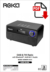 80923 - DAB & FM Radio with Bluetooth®, AUX & 2.1 Audio