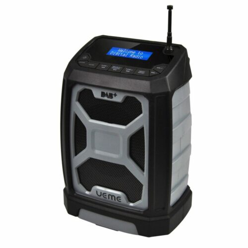 UEME 5W Rugged DAB/DAB+ FM Radio with Bluetooth & Rechargeable Battery (Grey)